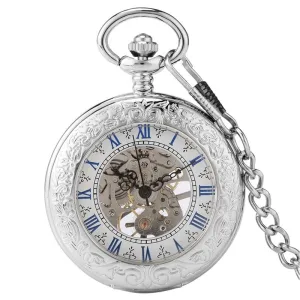 Montre à Gousset Ancienne Gravures Argentées