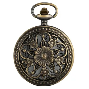 Montre À Gousset Femme Fleurs
