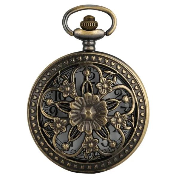 Montre À Gousset Femme Fleurs