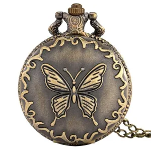 Montre À Gousset Femme Papillon Machaon