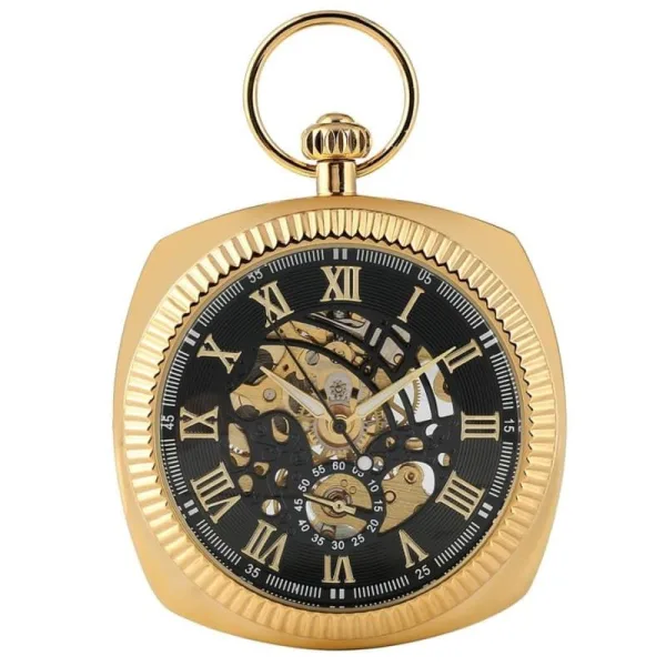 Montre Gousset Plaqué Or - Carré Français