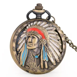 Montre Indien a Gousset - Chef Apache