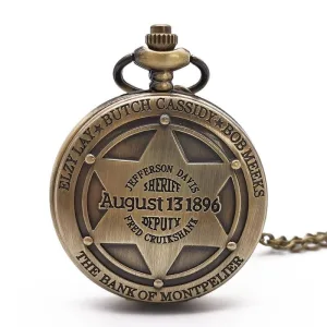 Montre Western de Gousset - Sheriff Badge