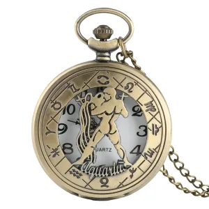Montre Gousset Zodiaque Verseau