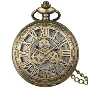 montre gousset classique avec engrenages