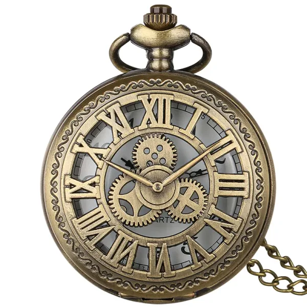 montre gousset classique avec engrenages