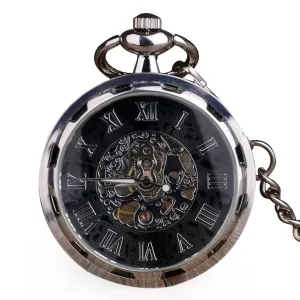 Montre Gousset Squelette Mécanique Moderne