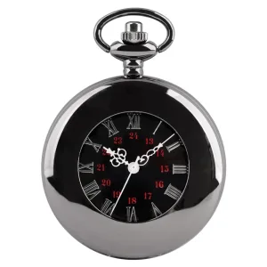 Montre Gousset Noire Homme Moderne