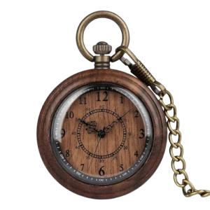 Montre À Gousset Bois Homme