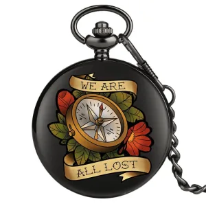 Montre À Gousset Homme Boussole Old-school