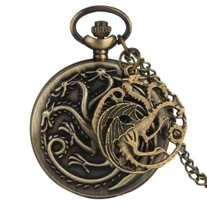 Montre À Gousset Homme Dragon Légendaire