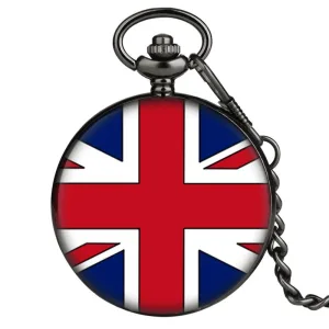 Montre À Gousset Homme Drapeau Anglais