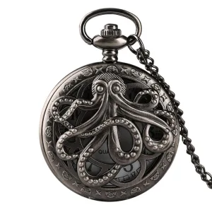 Montre À Gousset Homme Pieuvre