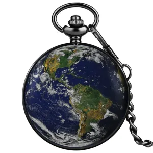 Montre À Gousset Homme Planète Terre