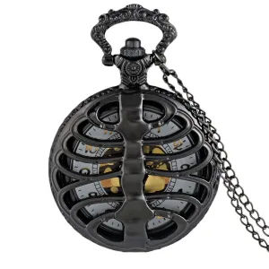 Montre À Gousset Homme Steampunk Squelette