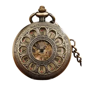 Montre Gousset à Chiffres Romain Bronze